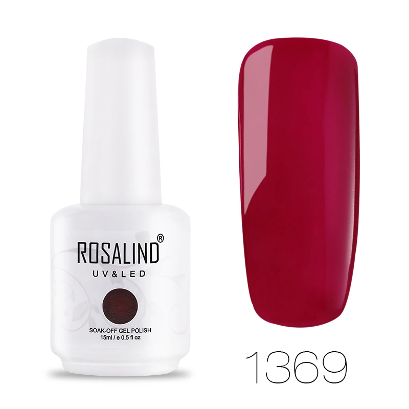 RH1369 ROSALIND Блестящий неоновый гель, 15 мл, гель для ногтей, Полироль, белый, замачивается, для маникюра, УФ светодиодный, нужна лампа для дизайна ногтей, гель-лаки - Цвет: RH1369
