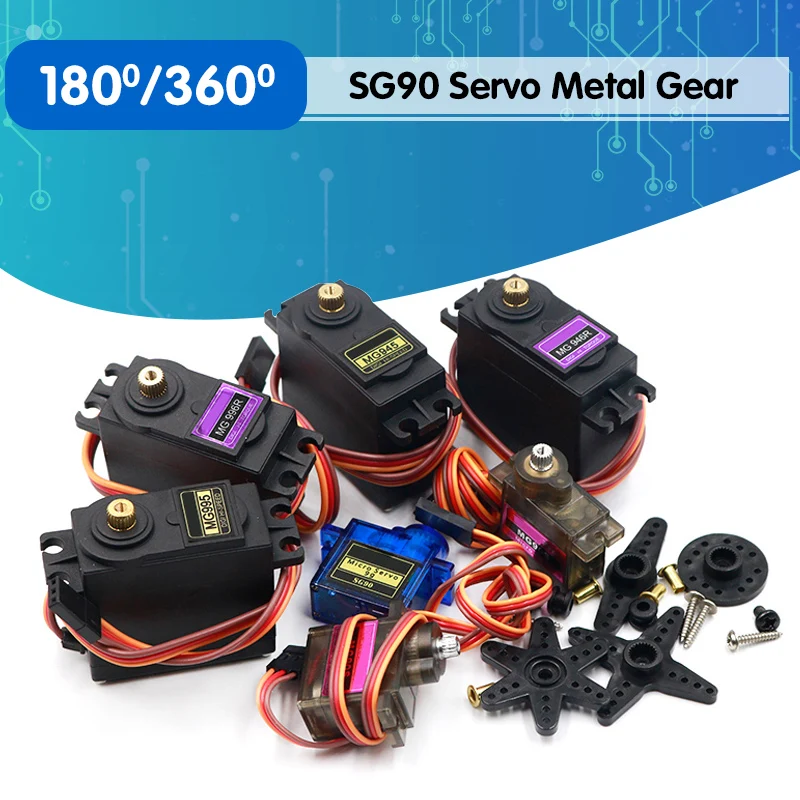 Сервопривод SG90 MG90S MG945 MG946 MG995 MG996 металлическая Шестерня для модели вертолета