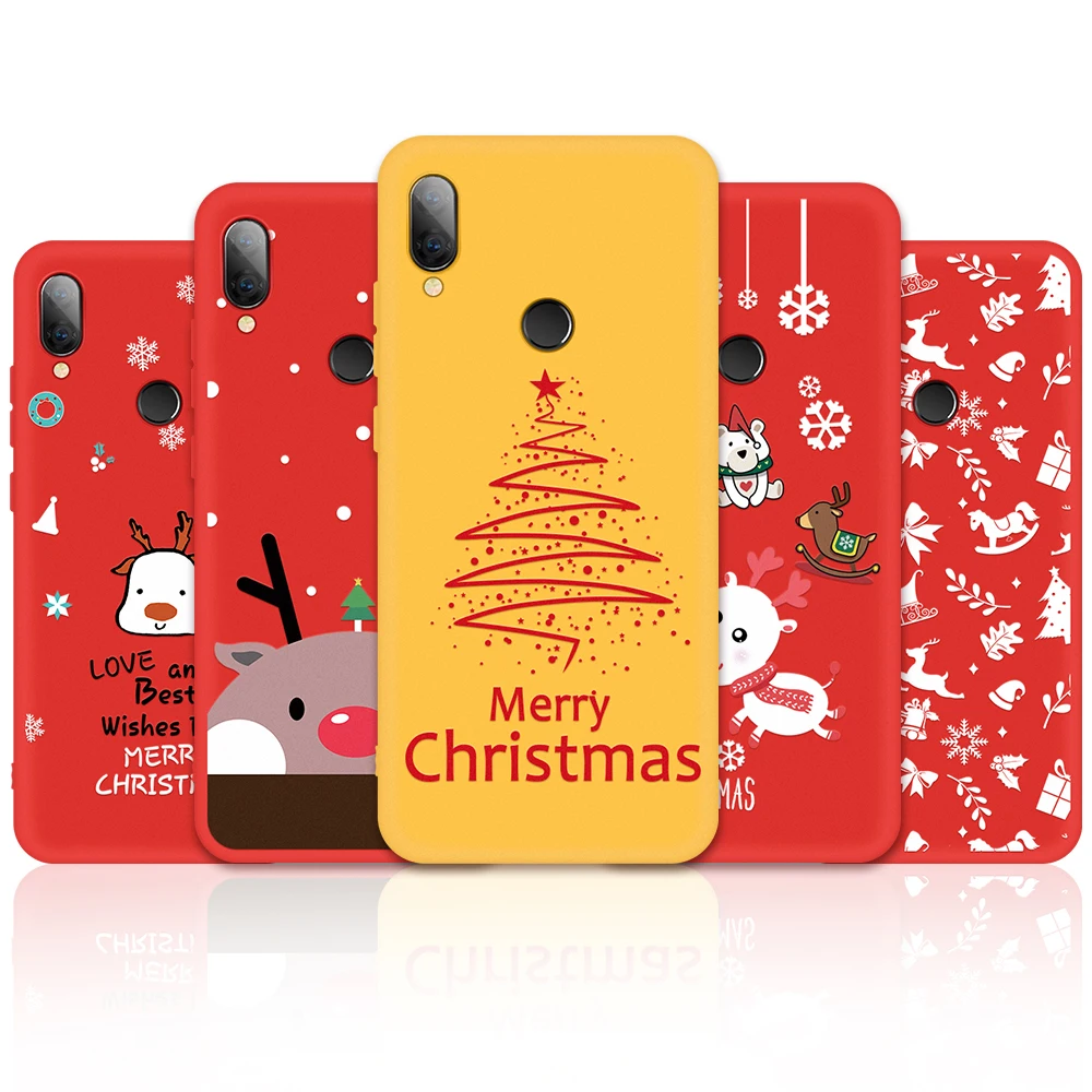 

Christmas Phone Case For Xiaomi Redmi Note 7 6 Pro K20 Pro Silicone Cover For Xiaomi Mi 9T Pro 9 SE 8 Patterned Shell