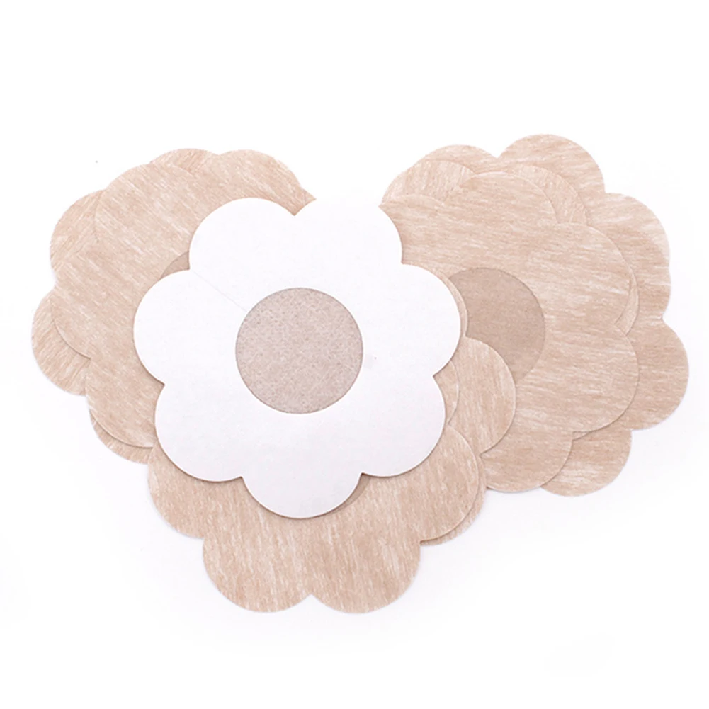 New 5pcs/set Disposable Nipple Covers Concealer Breast Bust Cleavage Enhancement No Trace Cloth Invisible Tape For Women Breast