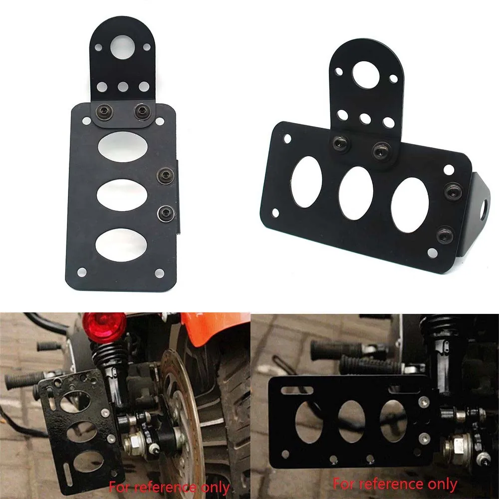 

Motorcycle Side Mount License Bracket Holder License Plate For Harley Bobber Chopper