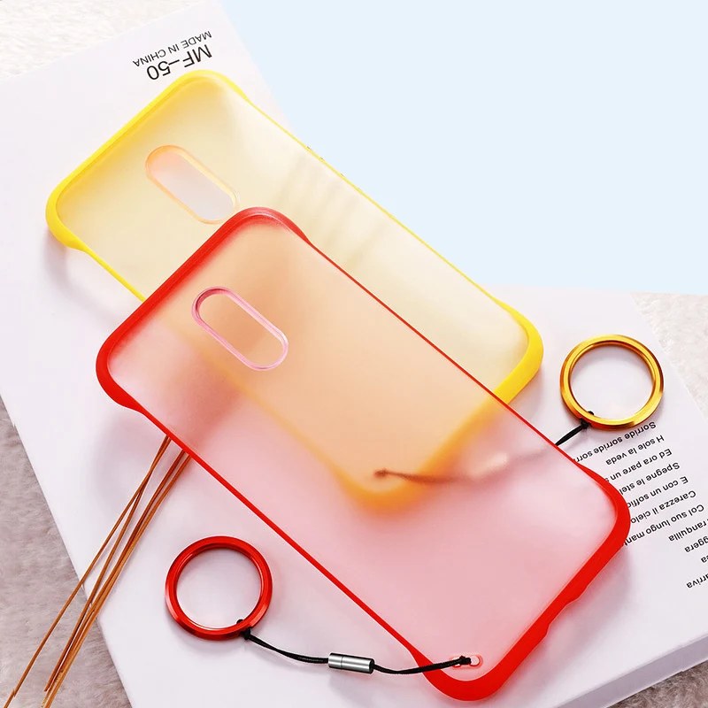 Frameless Transparent Matte Hard Phone Case For Oneplus 7 Pro Case For One Plus 7 Pro Back Cover With Ring Lanyard Frameless Transparent Matte Hard Phone Case For Oneplus 7 Pro Case For One Plus 7 Pro Back Cover With Ring Lanyard
