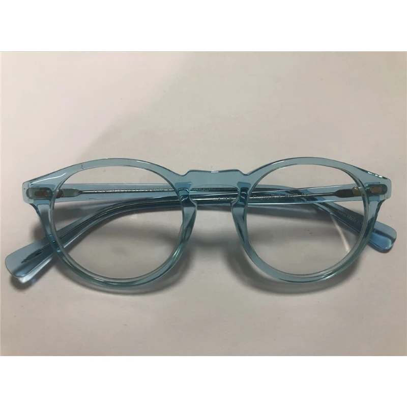 Retro Round Optical Eyeglasses Frame OV5186 Gregory Peck Reading Eyewear Women Men Spetacle Blue Light Glasses PrescriptionGafas
