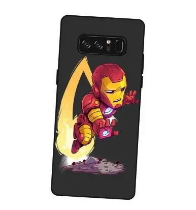 

P231 Tony Stark Black Silicone Case Cover For Samsung Galaxy Note 3 4 5 8 9 M10 M20 M30