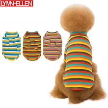 Новая зимняя стильная Классическая теплая плюшевая Одежда для собак, щенков, собак, одежда для досуга, свитер в цветную полоску, модная куртка