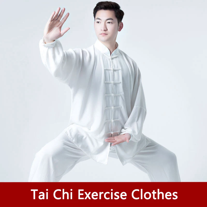 Унисекс хлопковая Униформа Tai Chi традиционная китайская одежда для боевого