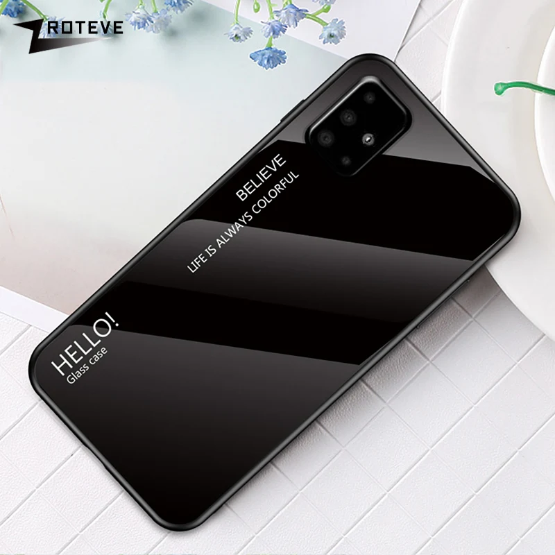 Чехол ZROTEVE для Samsung Galaxy A51 A60 A70 A80 A90 градиентный чехол из закаленного стекла A10 A20 A30