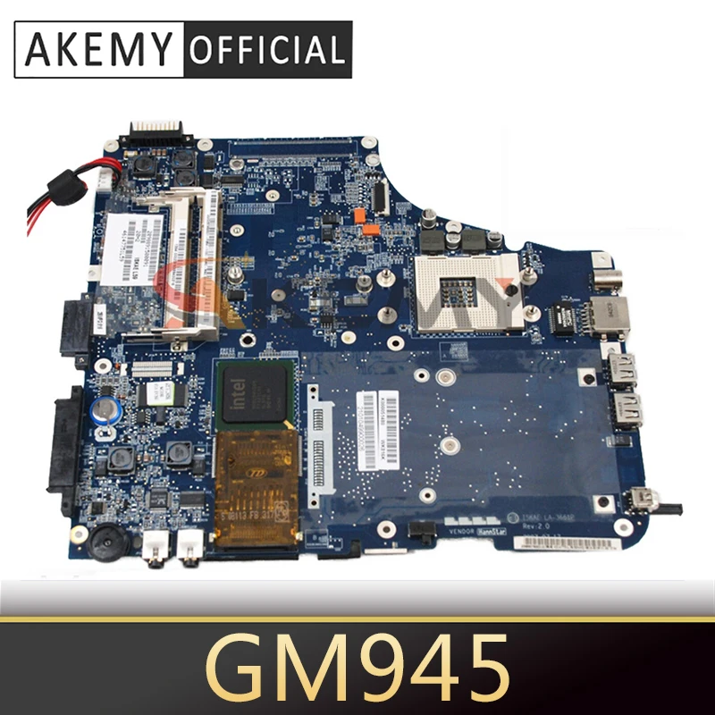 AKEMY материнская плата для ноутбука Toshiba A200 A205 K000051480 La-3661P intel GM945 Материнские платы