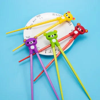 

1Pcs Cute Cartoon Learning Training Chopstick Kid Adults Beginners Children Left/Right Hand Chinese Chopstick Tableware