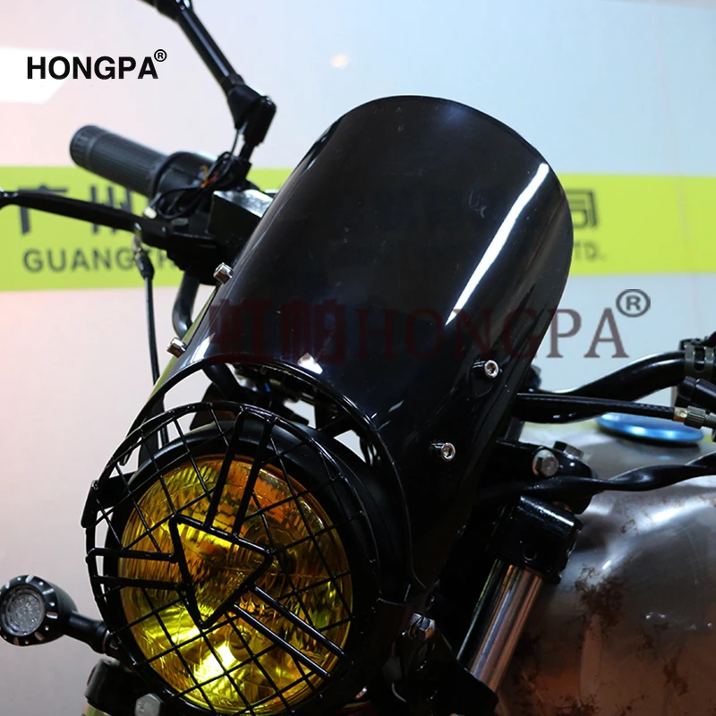 Новинка для CB400SS EN GN CG 125 250 Универсальный 7 дюймов мотоцикл передняя фара абажур сетка Гриль Крышка маска протектор защита