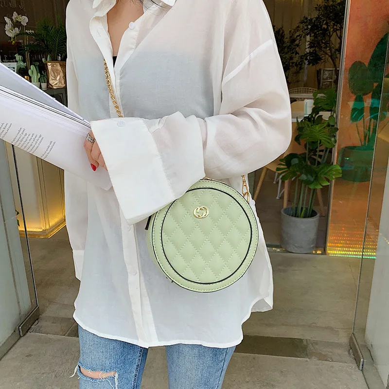 

Small Fragrant New Style Tassels Bag Women's Circle Versatile Shoulder Bag Handbag Casual Fashion Small round Bag Fashion