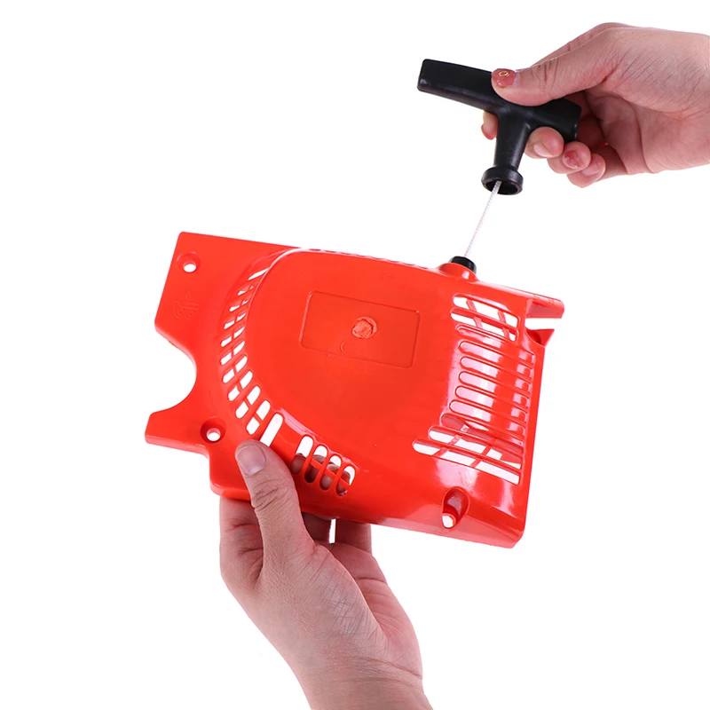 Chainsaw pull starter 1pcs Red recoil pull starter for chinese chainsaw 4500 5200 5800 45 52cc 58cc