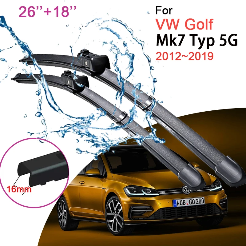 Car Front Windshield Window Wiper Blades For Vw Golf Mk7 Typ 5g 2012