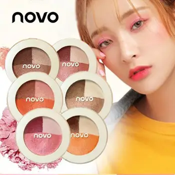 

NOVO Brand Shimmer Eyeshadow Makeup Baking Long Lating 3 Color Eye Shadow Palette Waterproof Dry Wet Amphibious Cosmetic