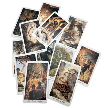 

78pcs Tarot Cards Deck Playing Game Boards Family Party Table Games English Version Game Cards Tarot Deck Board Game