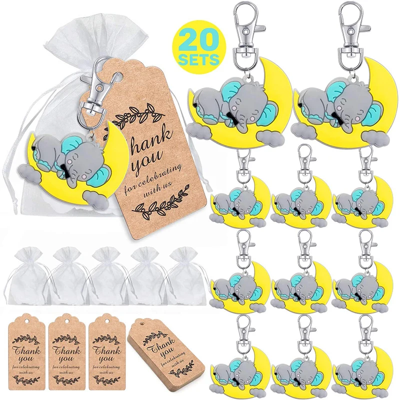 Party Toys Pop Keychain 20 Babies Welcome Party Gifts