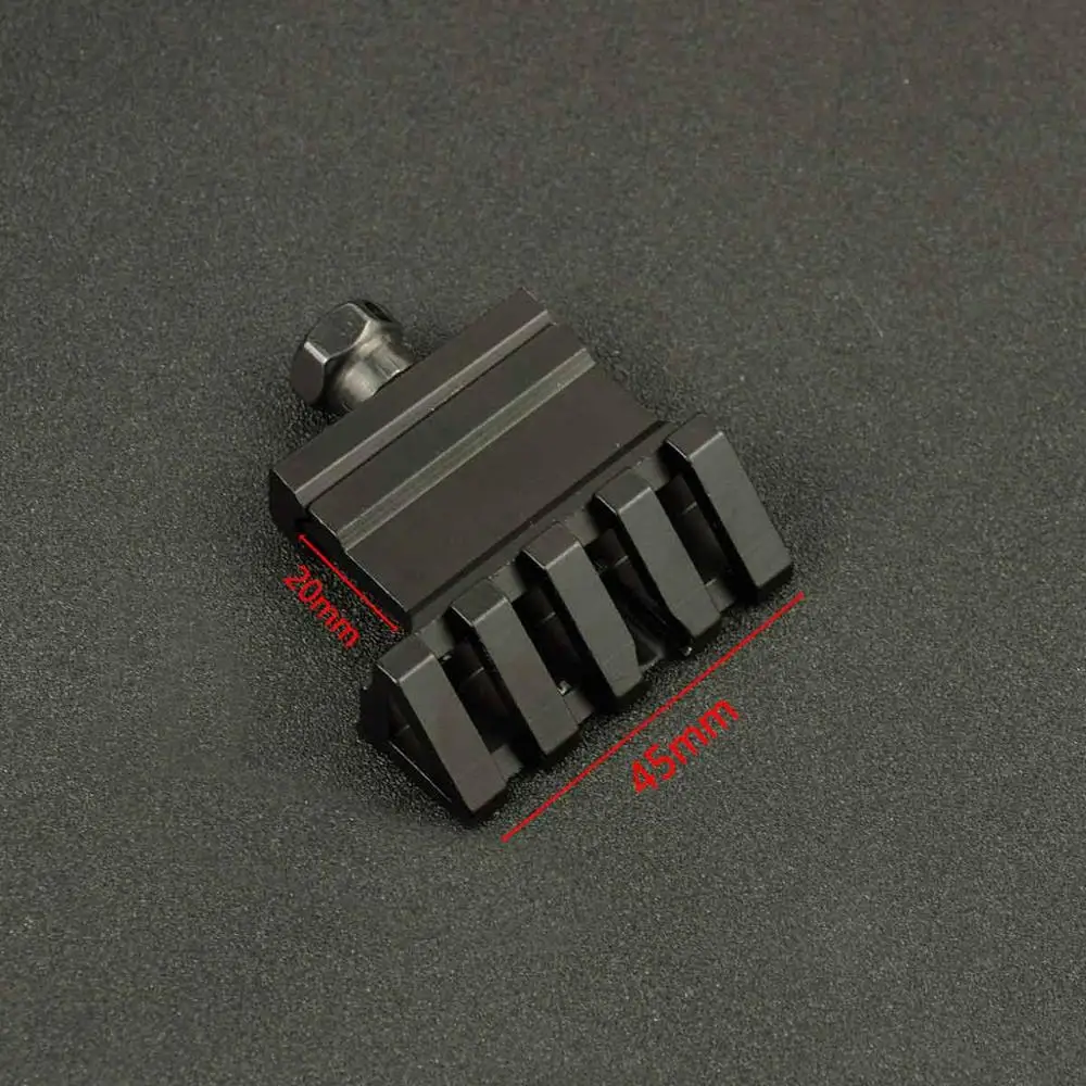 

Tactical 45 Degree Angle Scope Mount Aluminum Offset 4 Slot Side Rail RTS Sight Rail Airsoft 45mm Picatinny Weaver Laser