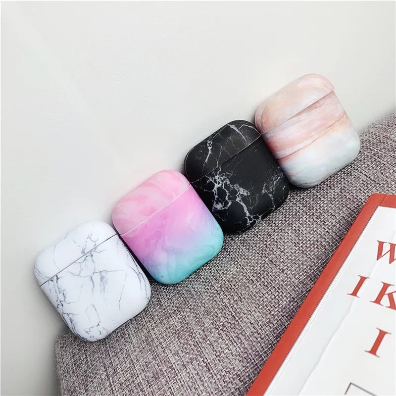 KJOEW новые роскошные мраморные для Apple Airpods1 2 ушной корпус Bluetooth наушники милые силиконовые для Apple Airpod1 2 Чехол для наушников