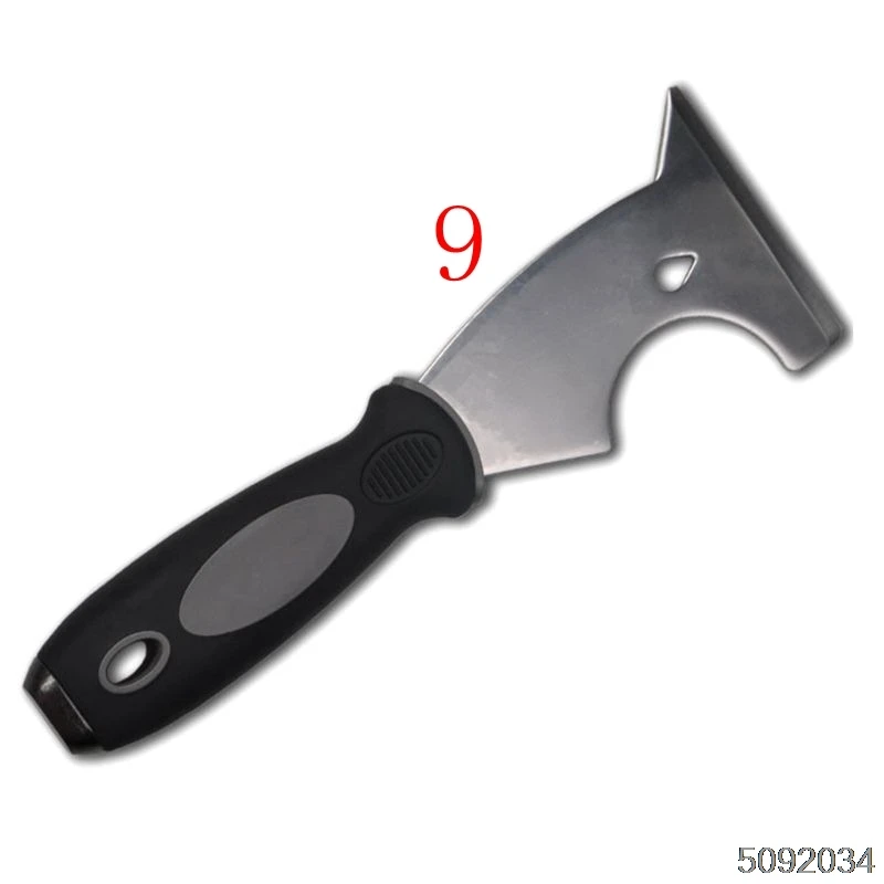 Нержавеющая сталь краска скребок для шпаклевки 7в1 инструмент краска консервный нож обои скребок