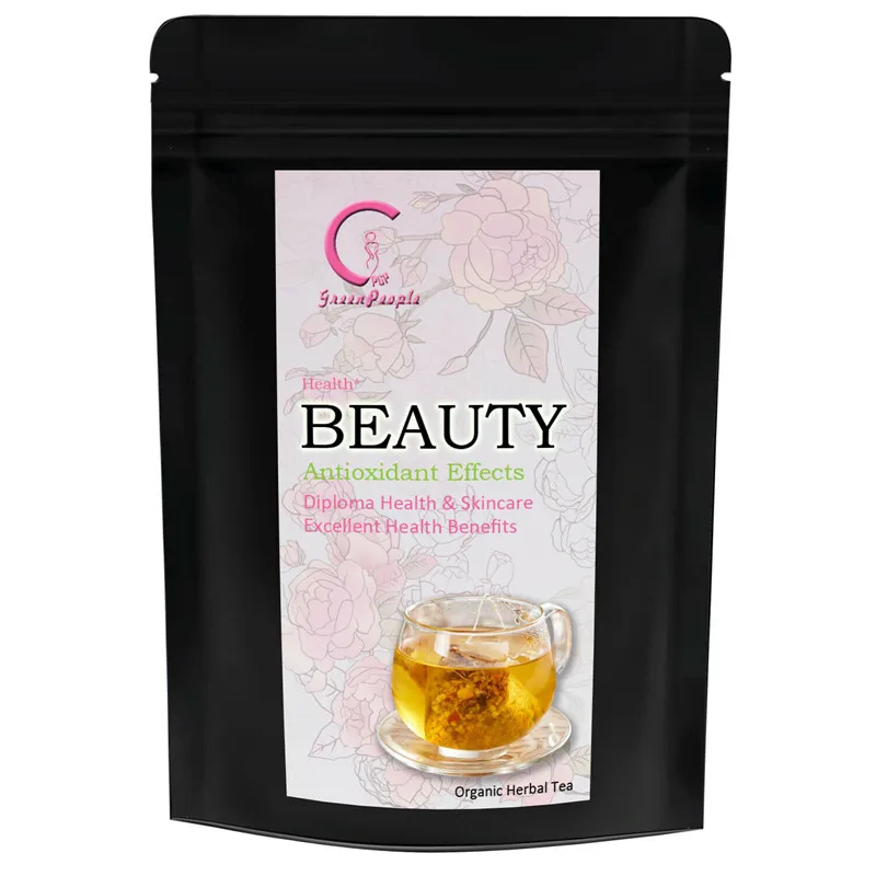 Beauty 14 дней чистый натуральный травяной детоксикационный чай тощий розовый чай продукт для похудения, для очищения толстой кишки, хорошо подходит для красоты, тонкого сна - Цвет: Beauty