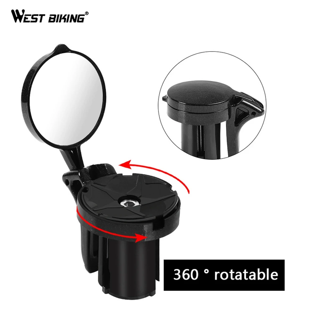 

WEST BIKING Cycling Bike Bicycle Rear View Mirror For Road Handlebar Rear View Mirror Bike Bicycle Goods Cycling Accessories