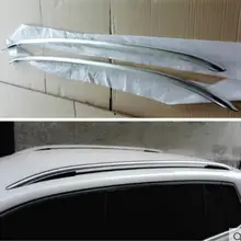 Высокое качество нержавеющей стали, устанавливаемый на крыше автомобиля стеллажи для выставки товаров Чемодан стеллаж для выставки товаров подходит для Volkswagen Tiguan 2012 2013