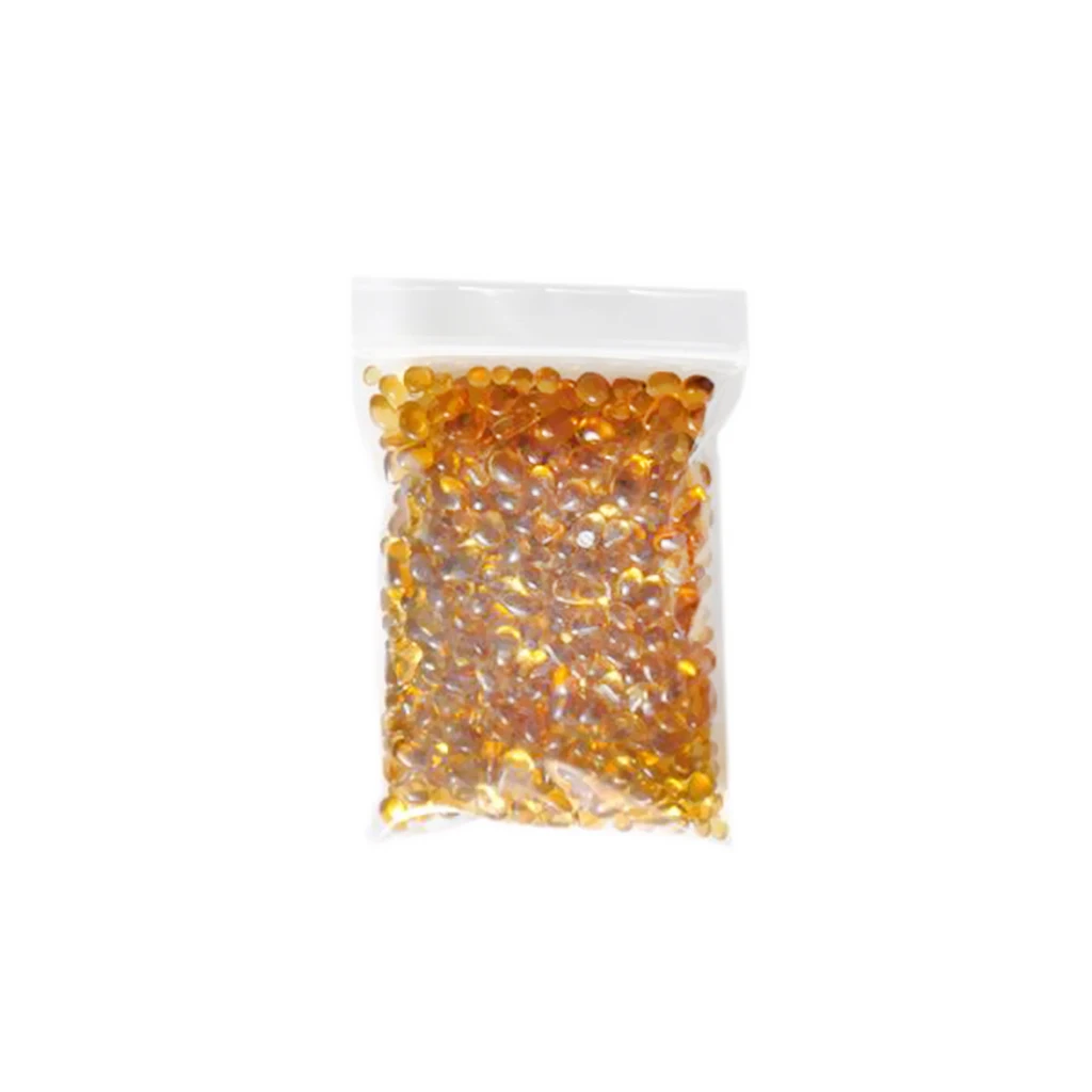 Yellow 3-6mm Мешок из стекла песка аквариум пейзаж деко аквариум подложка орнамент 4 цвета - Цвет: Yellow 3-6mm