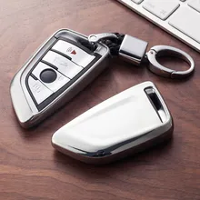 Tpu macio caso chave do carro capa chave escudo protetor para bmw x5 f15 x6 f16 g30 série 7 g11 x1 f48 f39 acessórios estilo do carro