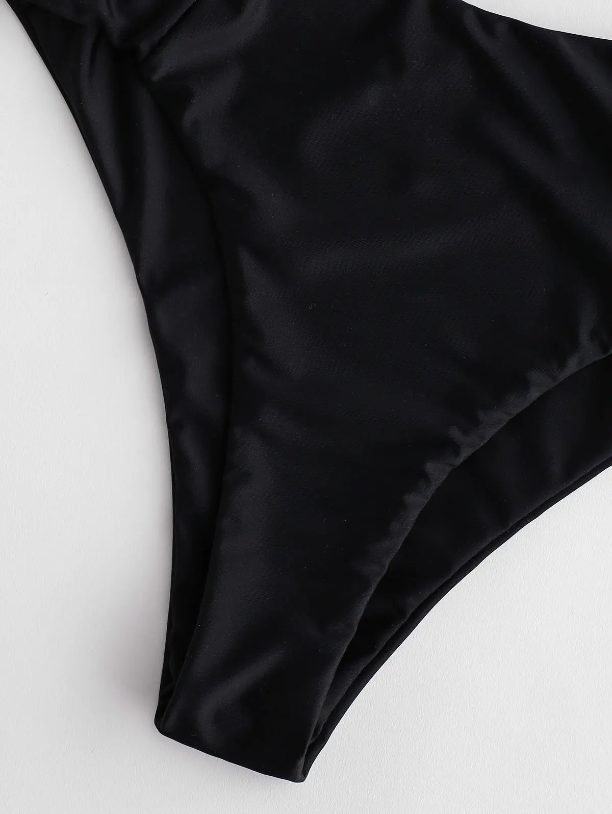 ZAFUL Women Seam High Leg Bikini Bottom ZAFUL Solid High Waisted Basic Swim Briefs 2020 New Type Shorts Swim Bottom Swim Briefs