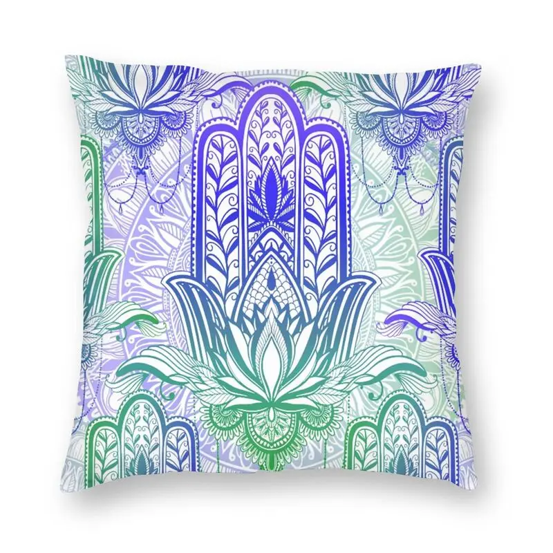 Hamsa Hand Square Pillow Case Decoration Bohemian Cushions Throw for Sofa Double-sided Printing Office Home Decorative | Дом и сад