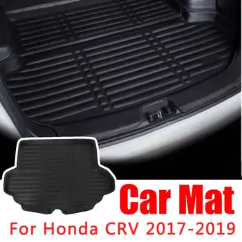 

Black Rubber Waterproof Floor Mat Cargo Liner Rear Cargo Tray Trunk Mats for Honda CRV 2017 2018 2019 Interior Accessories