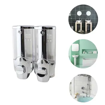

1/2/3 Head Wall Mount Soap Dispenser Liquid Disinfecting Hand Sanitizer Shower Shampoo w soap tablets Bathroom accessories