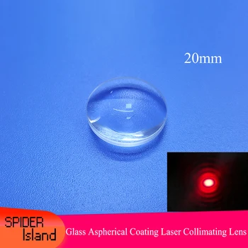 

High quality Diameter 20mm Focus length 28mm or 38mm Glass Laser Focusing lens Optical collimating lens AR coated customizable