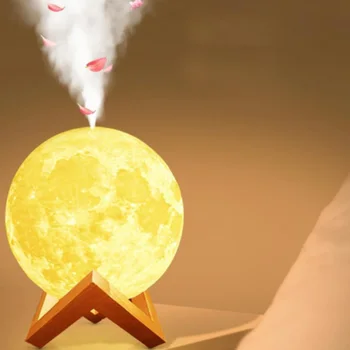 

Mist Humidifier Mini Humidifier Desk Air Humidifier Travel 3D Moon Modern Lamp Humidifier Night Light High Quality And Durable