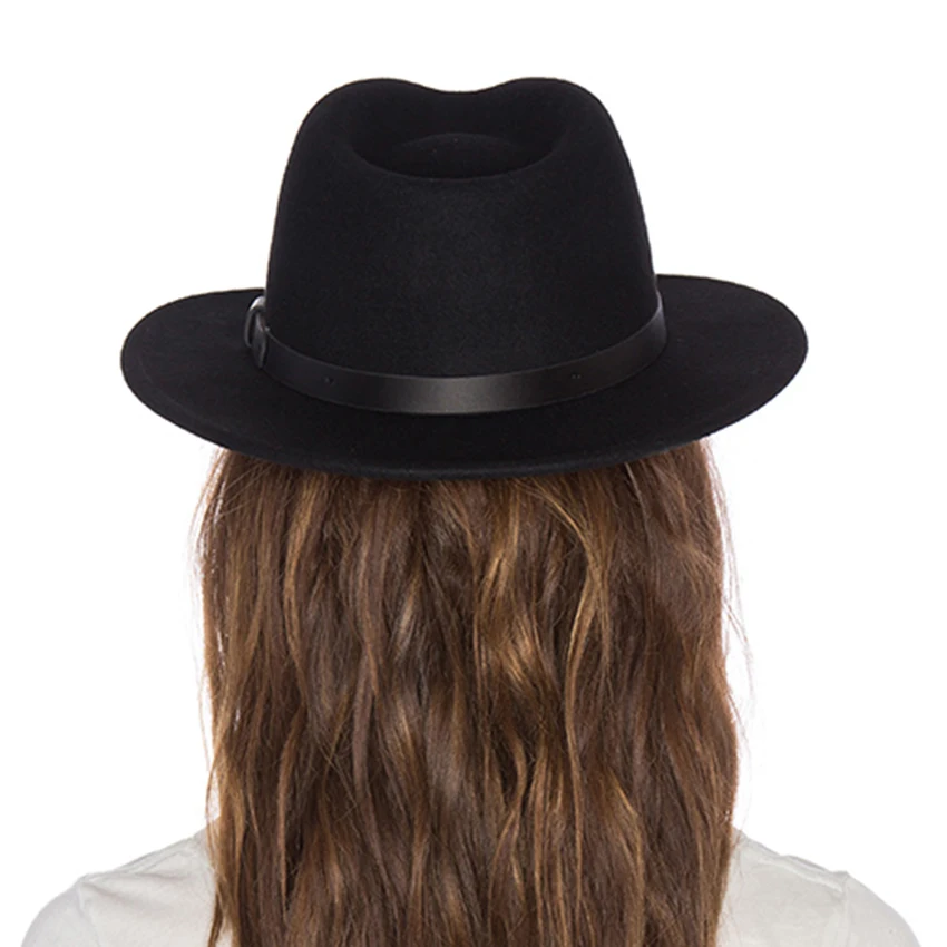 WELROG Wo мужские модные джазовые шляпы, новые мужские шляпы Fedoras, однотонные шапки из смешанной шерсти, уличные Повседневные шапки, шапка для путешествий, s фетровая шапка