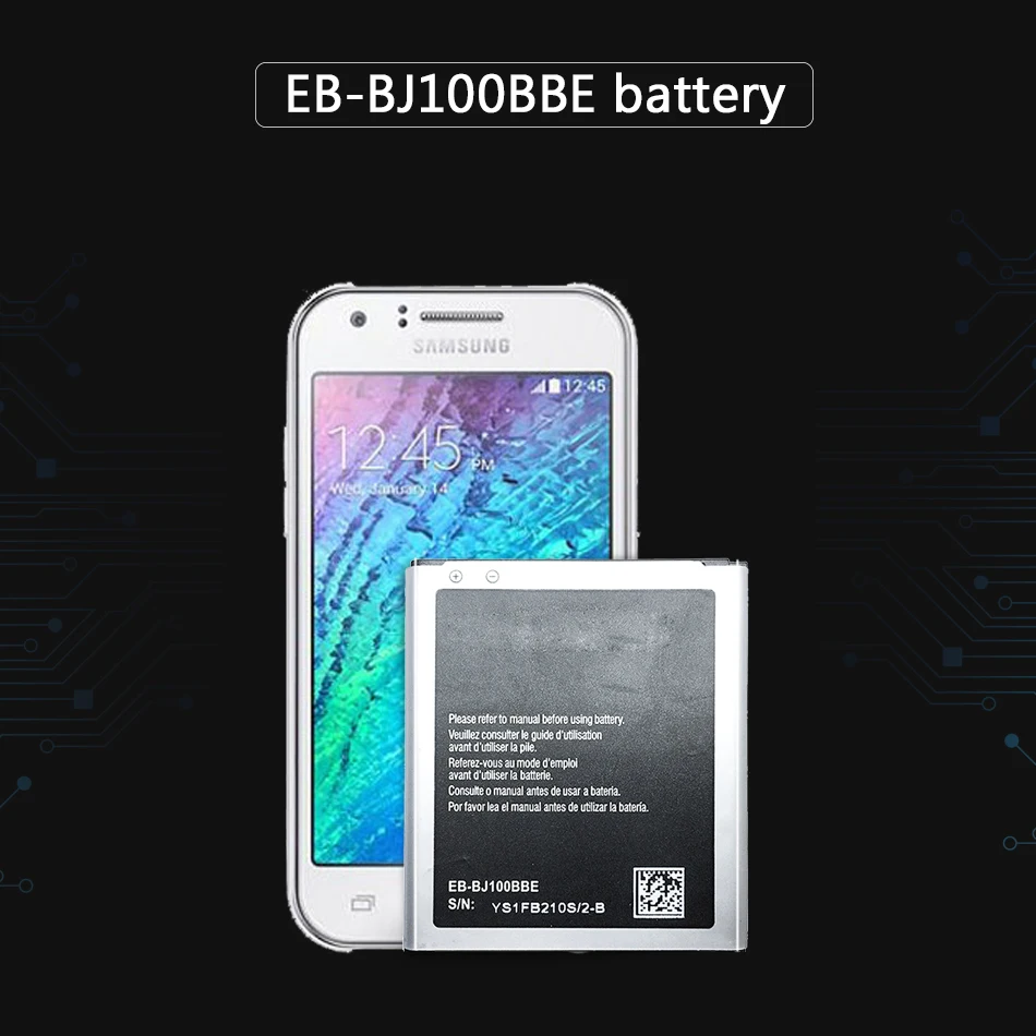 Сотовый телефон Батарея для Samsung Galaxy J1( версия) J100 J100F J100H J100FN J100M J100D Батарея EB-BJ100BBE 1850 мА-ч