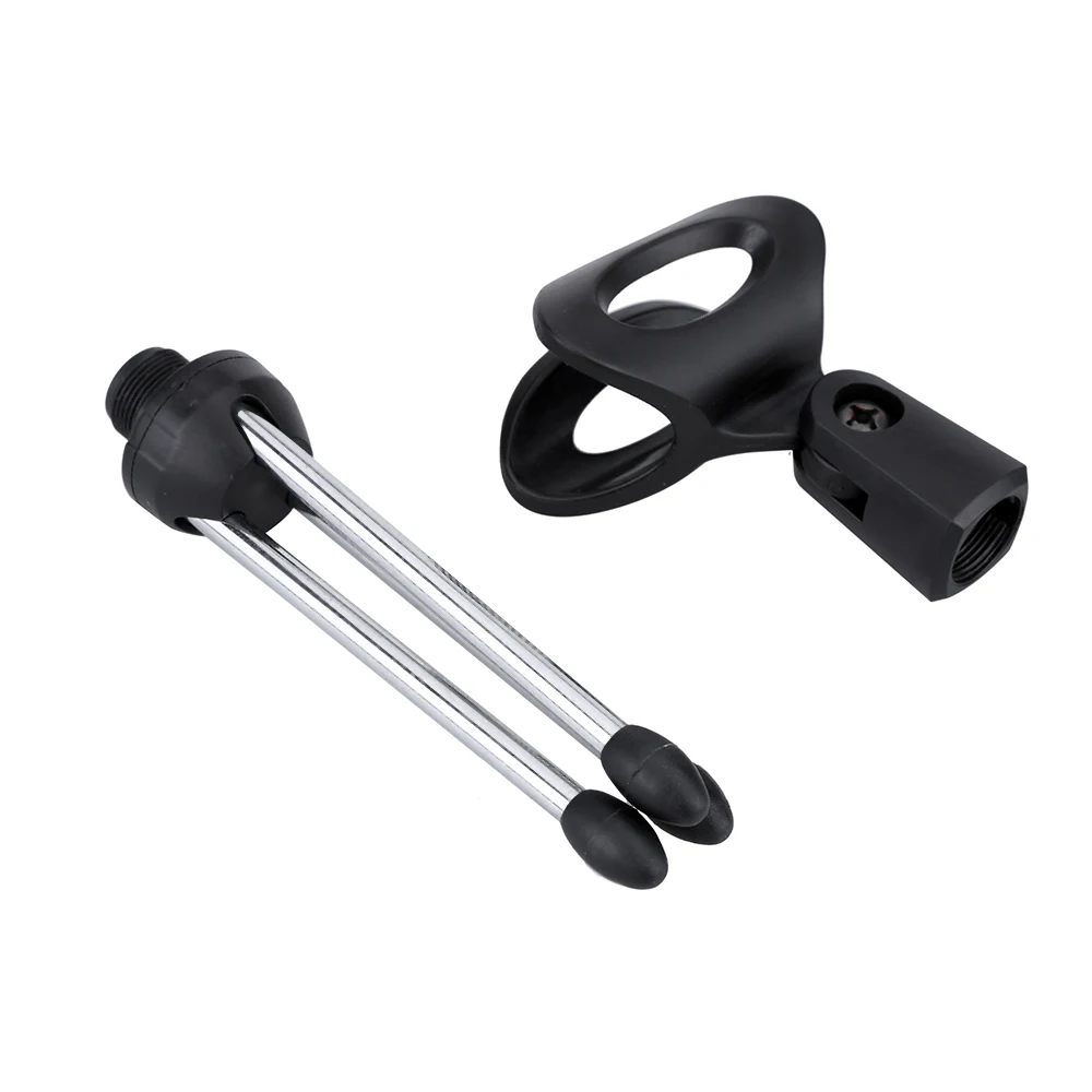 Black Color Detachable Foldable Portable Angle Adjustable Tripod Table Desktop Mic Microphone Stand Holder Bracket