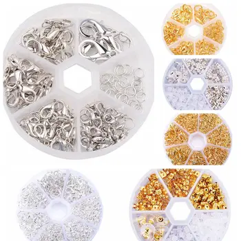 

Alloy Earring Hook/lobster buckle/Open Jump Rings kit DIY Jewelry findings Diy Accessories Making Supplies Kit 4-10mm