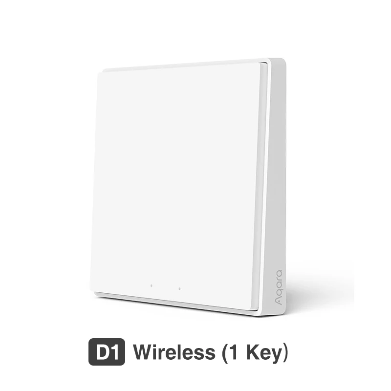Aqara D1 Smart Switch Wireless Switch Single Fire Wire ZigBee Wireless Wall Switch Smart Home Light Control For Mihome App 