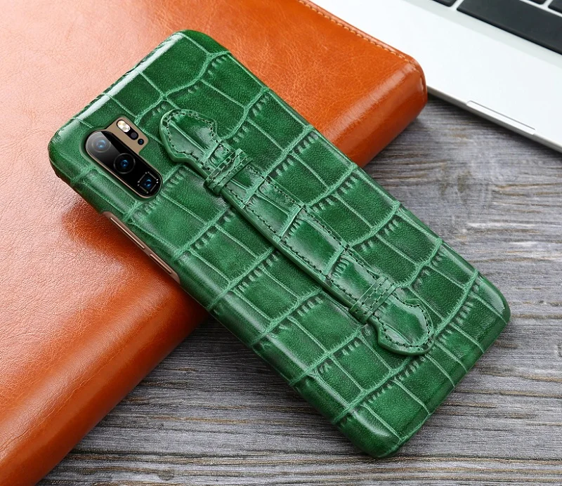 Чехол-держатель из натуральной кожи для huawei P30 Pro P30pro, Роскошный милый бамбуковый ультратонкий жесткий чехол s
