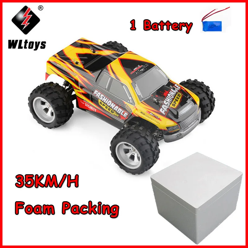 Wltoys A979 50 км/ч Радиоуправляемый автомобиль 1/18 2,4 ГГц 4WD Монстр RC гоночный автомобиль дистанционное управление автомобили радиоуправляемые светодиодные машины - Цвет: A979-A 35KM 1battery