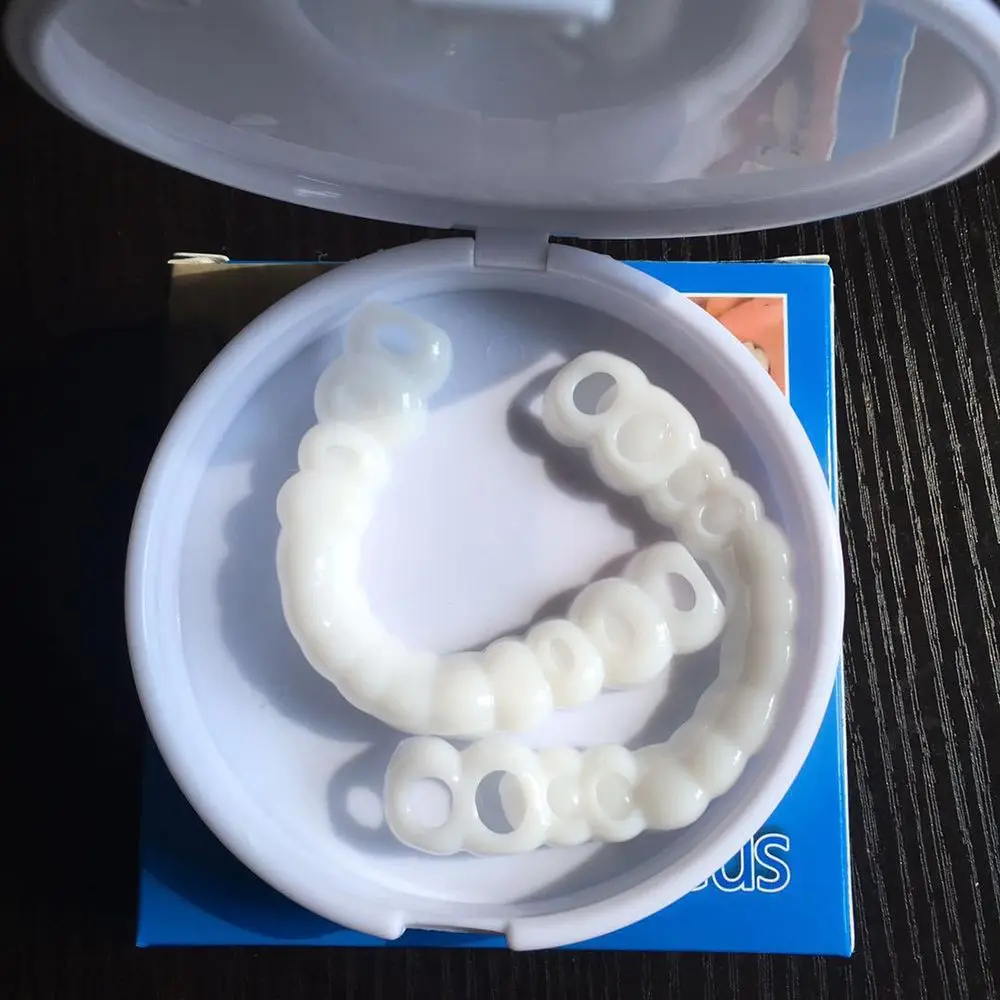hot new Oral Hygiene for Bad Teeth Smile Veneer No Toxic Practical Plastic Smile Fake Tooth 5