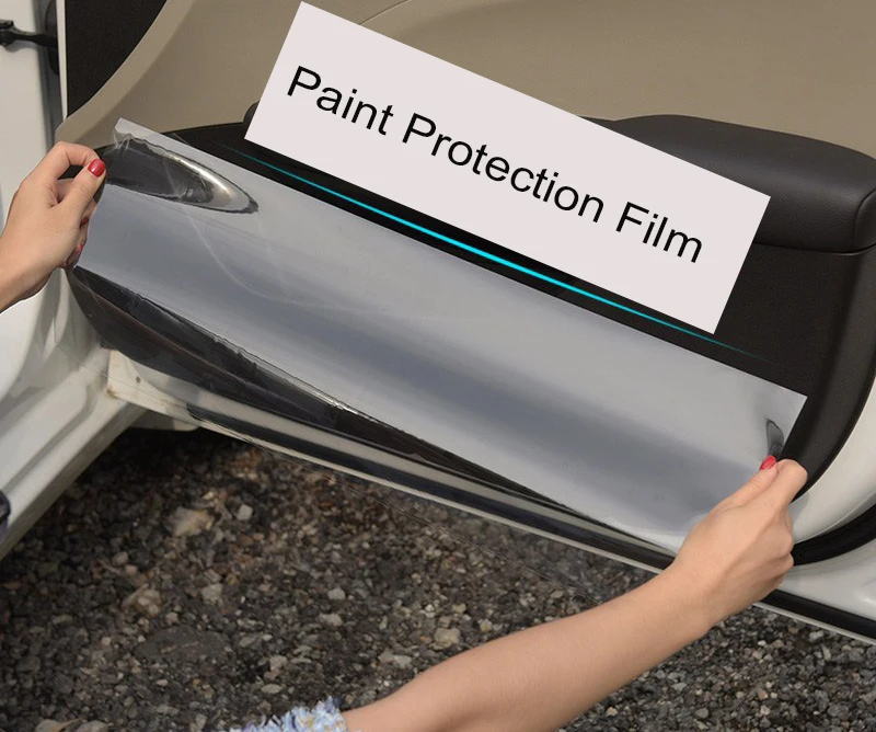 Film de protection de peinture de voiture, autocollant de pare-chocs  automatique, film adhésif transparent, TPU, auto-réparation, film rond,  salle de bain, PPF - AliExpress