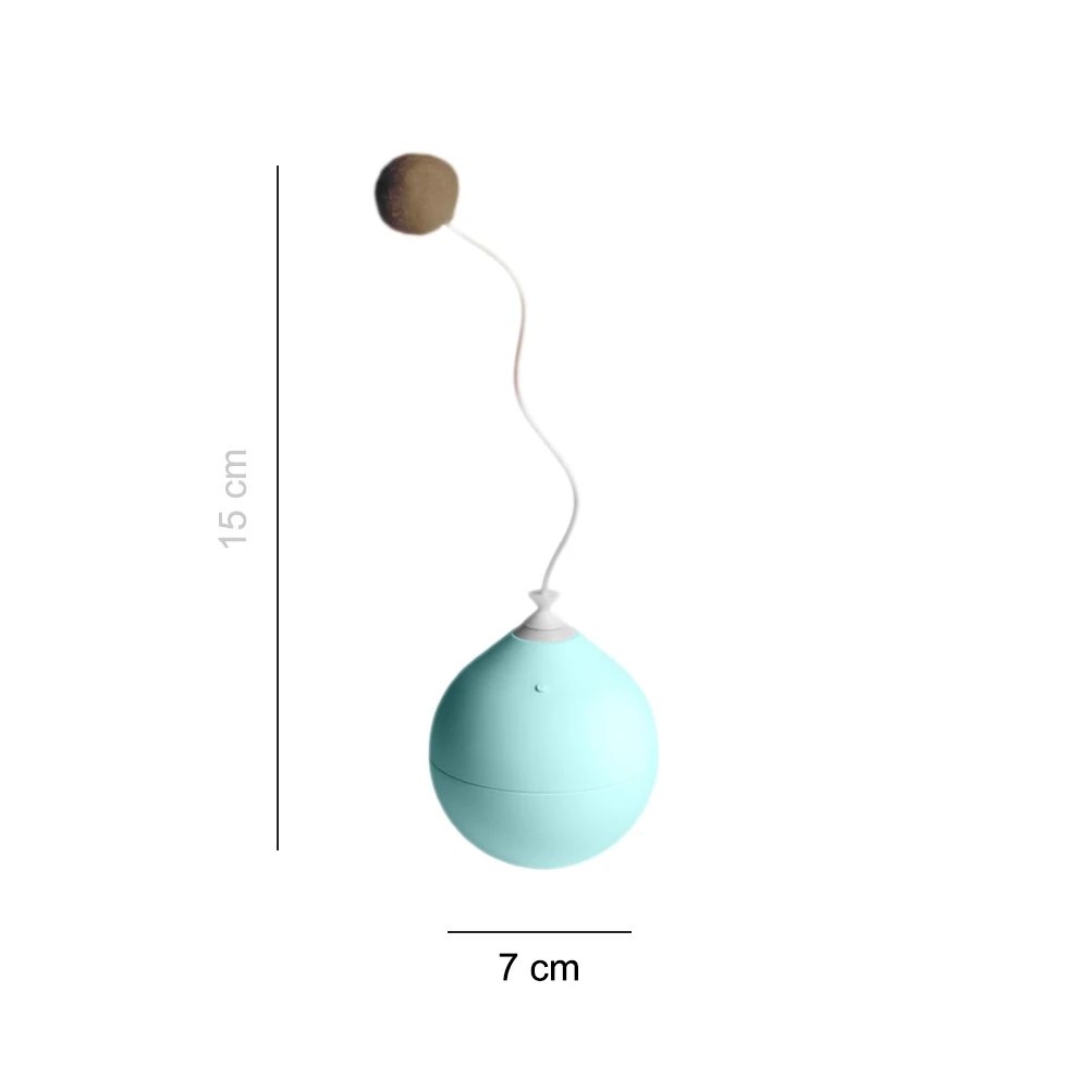 Автоматический прокатный плюшевый шар, Красочный светодиодный, подарок, Интерактивная тренировка, круглое вращение, домашние игрушки для кошек, товары для домашних животных, собаки, смешные качели