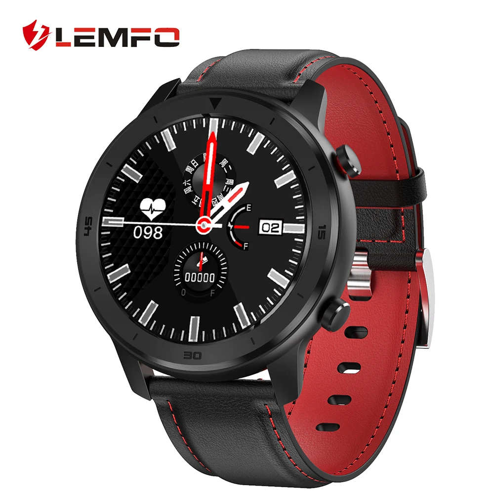 

LEMFO Smart Watch Full Touch Screen Heart Rate Blood pressure Monitor IP68 Waterproof Smartwatch Men Women for Huawei Android
