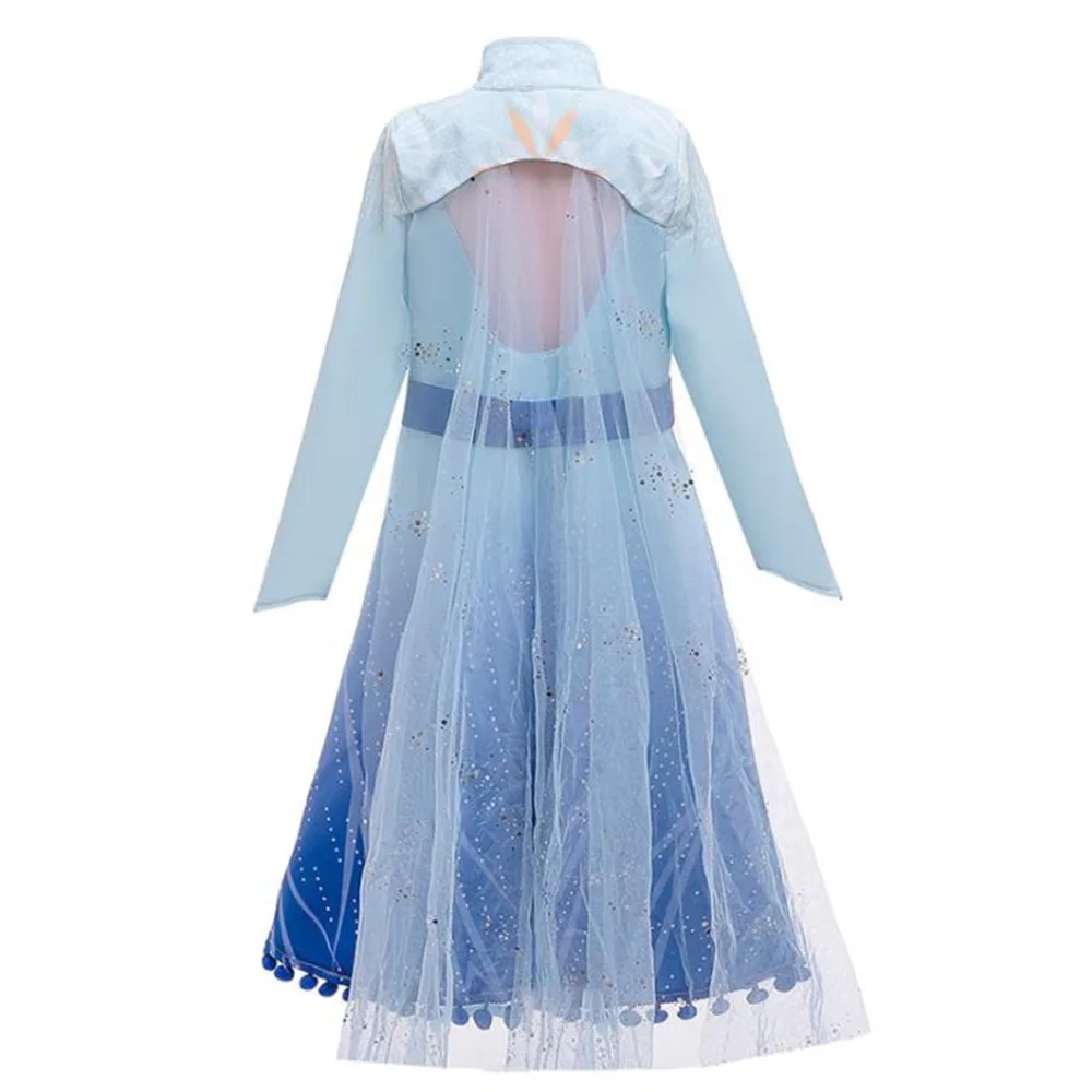 JAYANPOO «Холодное сердце» 2 Эльзы из мультфильма; платье принцессы Анны для девочек, платье принцессы, костюм для первого дня рождения для детей, с изображением принцессы Эльзы детское Рождественский костюм подарок