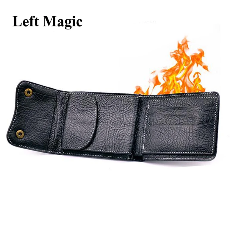 Magic Fire бумажник+ карта в кошелек-2 в 1 трюк для Pro Magic Tricks крупным планом иллюзии аксессуары ментализм трюк Magia