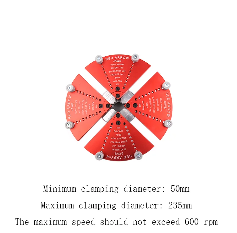 Woodworking Lathe Jaws, Wood Spin Polishing, Bottom Trimming, Large Flat Jaws, Chuck Accessories