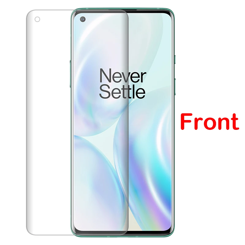 Curved Screen Protector For Oneplus 8 8t Hydrogel Film 6 Edge Full Cover 7t 7 Pro Transparent Protective Film Not Tempered Glass mobile screen guard Screen Protectors