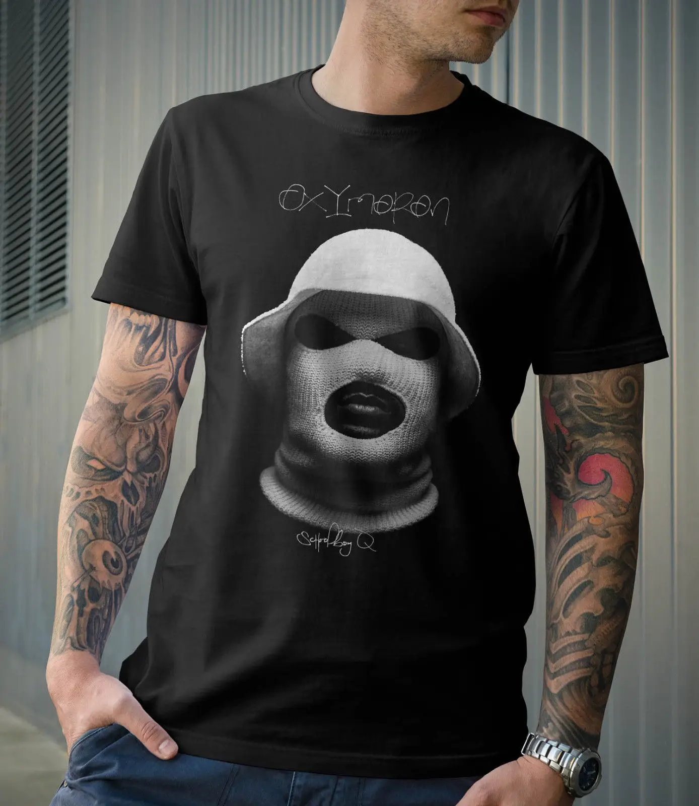 Ограниченная серия футболка для школьника Q Oxymoron TDE Asap Kendrick LAmar Jay Rock размеры S-5XLPrint